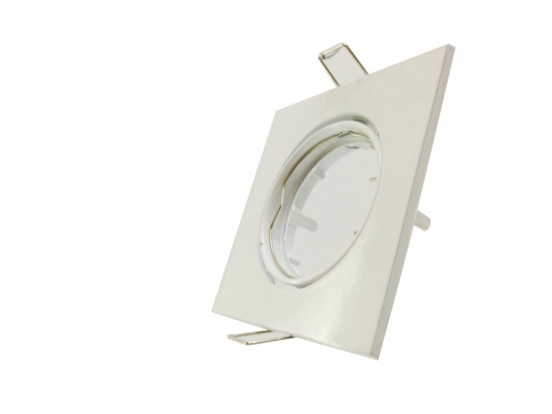 Support Spot Carré Orientable BLANC - Silumen