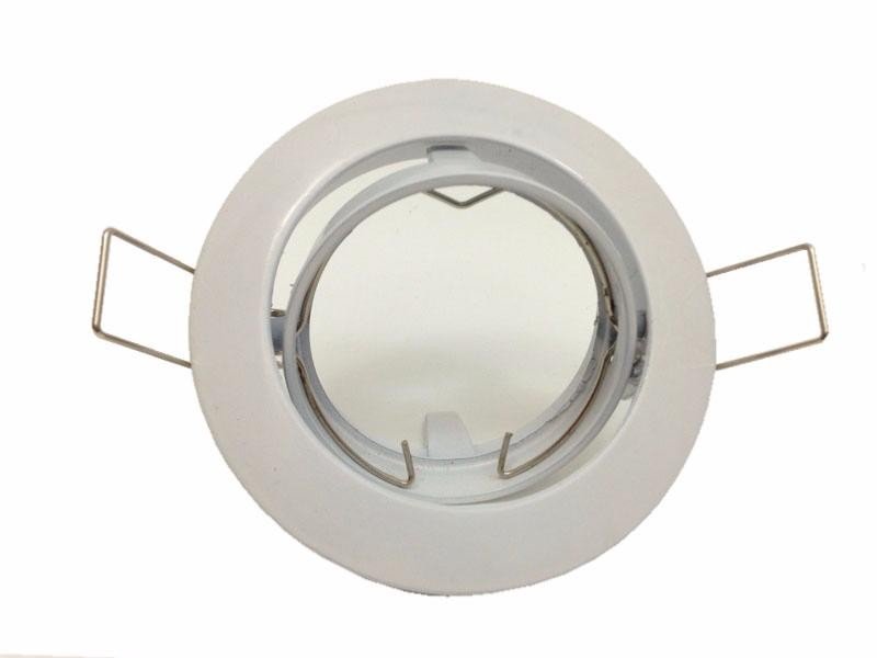 Support Spot Encastrable GU10 LED Orientable Rond - Silumen