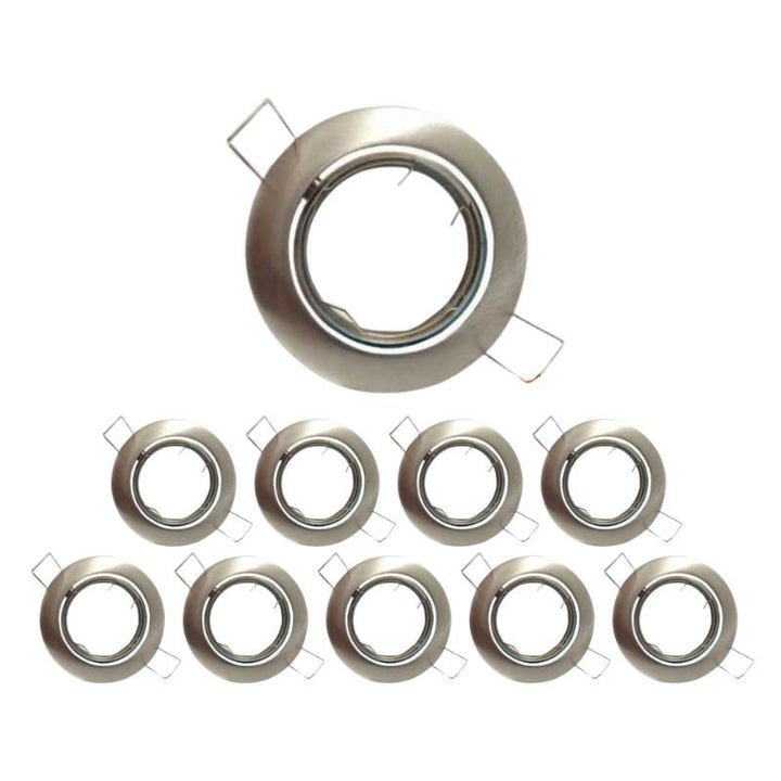 Support Spot Encastrable GU10 LED Orientable Rond - Silumen