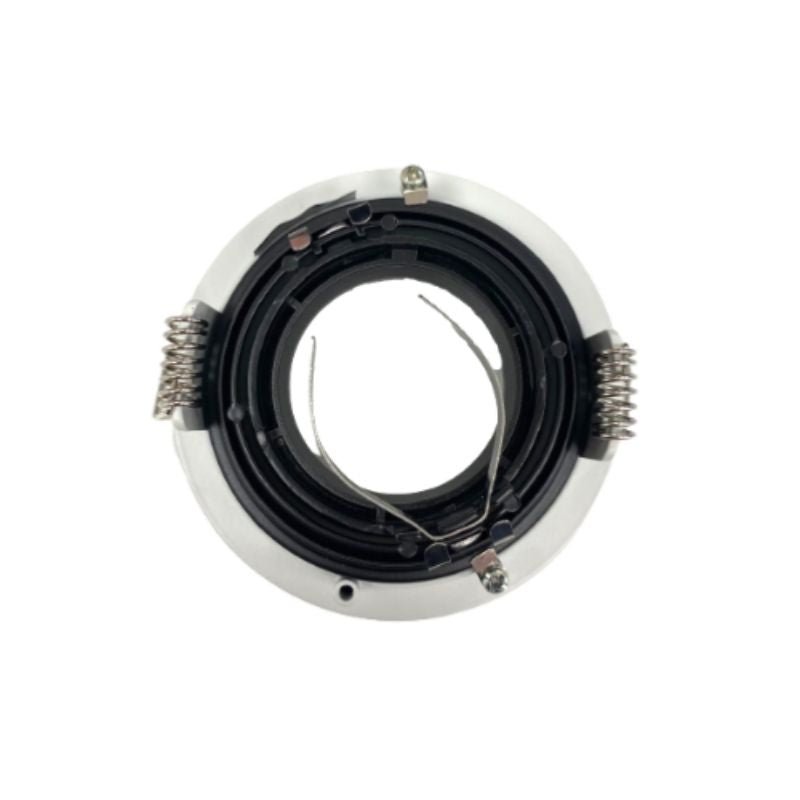 Support Spot Encastrable GU10 Orientable Rond Blanc/Noir - Silumen