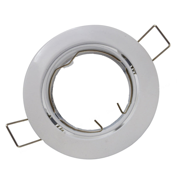 Support Spot Encastrable GU10 Rond en Acier - Silumen