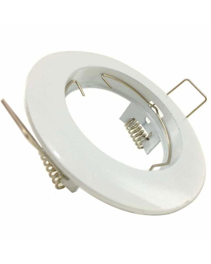 Support Spot Encastrable GU10 Rond en Acier - Silumen
