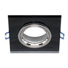 Vierkante inbouwspot houder GU10/MR16 met spiegelglas