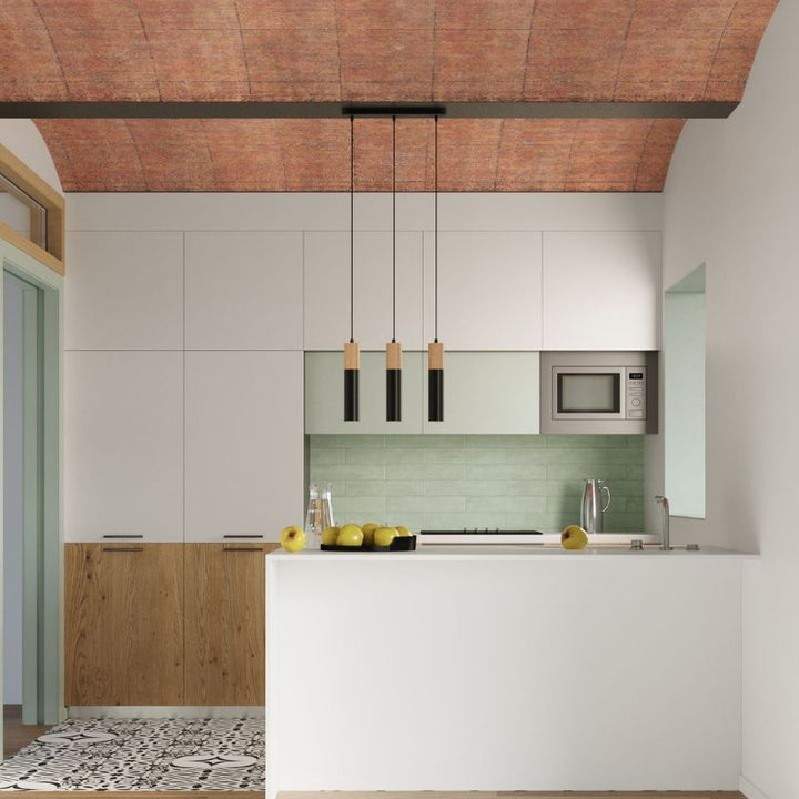 Suspension 3 Lampes Bois pour Ampoule GU10 - Silumen
