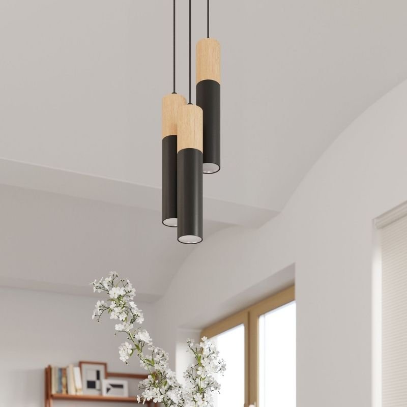 Suspension 3 Lampes Élégant pour Ampoule GU10 - Silumen