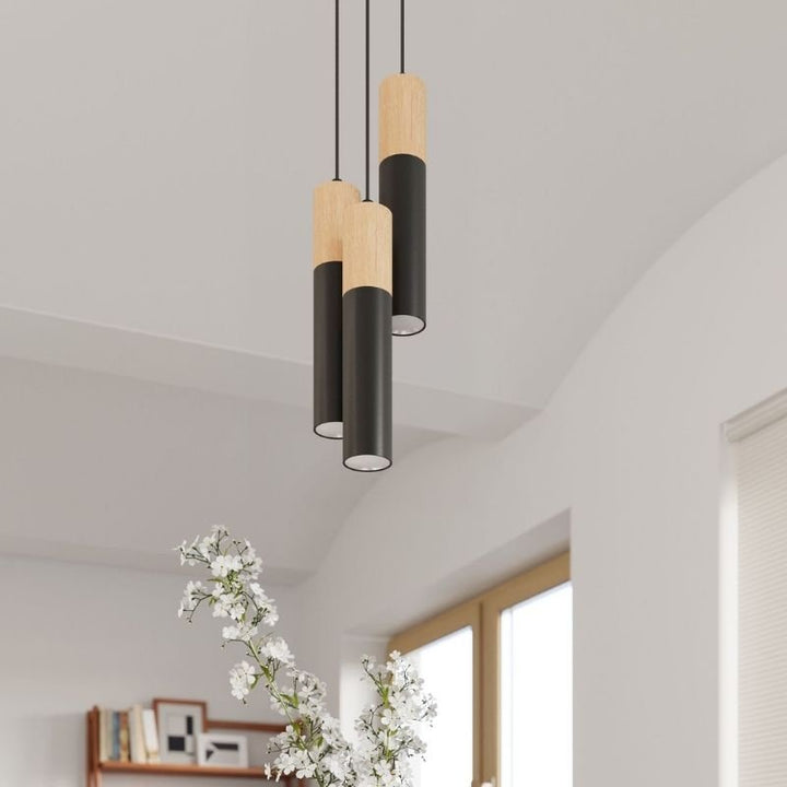 Suspension 3 Lampes Élégant pour Ampoule GU10 - Silumen