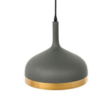 Suspension Industrielle Cloche Mat Doré