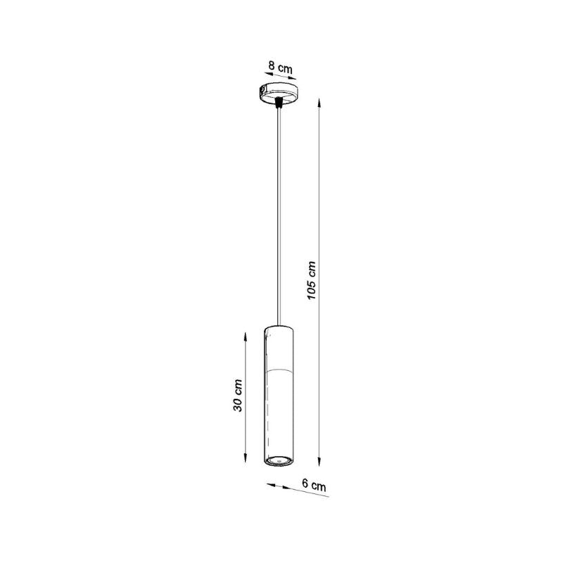 Suspension Lampe Bois Noire pour Ampoule GU10 - Silumen