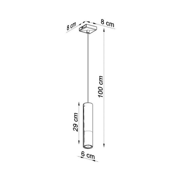 Suspension Lampe Noire pour Ampoule GU10 - Silumen
