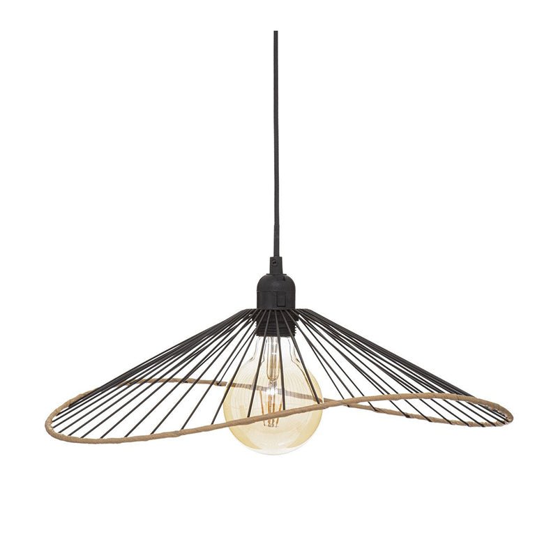 Suspension Métal Noir 45 cm pour ampoule E27 - Silumen