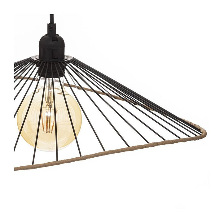Suspension Métal Noir 45 cm pour ampoule E27 - Silumen