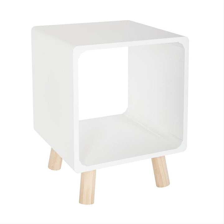 Table de Chevet Gigogne Carrée en Bois 35x35x45 cm - Lot de 2 - Silumen