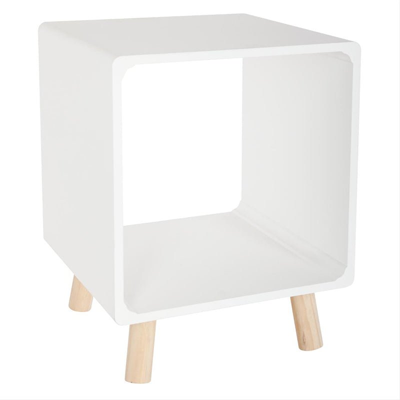 Table de Chevet Gigogne Carrée en Bois 35x35x45 cm - Lot de 2 - Silumen