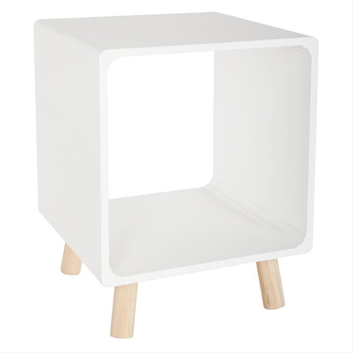 Table de Chevet Gigogne Carrée en Bois 35x35x45 cm - Lot de 2 - Silumen