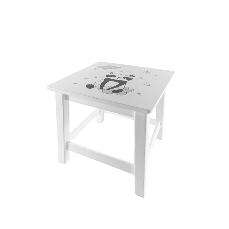 Tabouret Panda en bois - Silumen