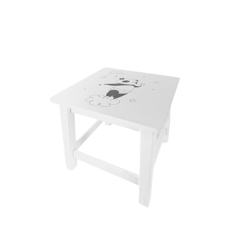 Tabouret Panda en bois - Silumen
