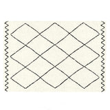 Alfombra berber 120 x 170 cm de diamante