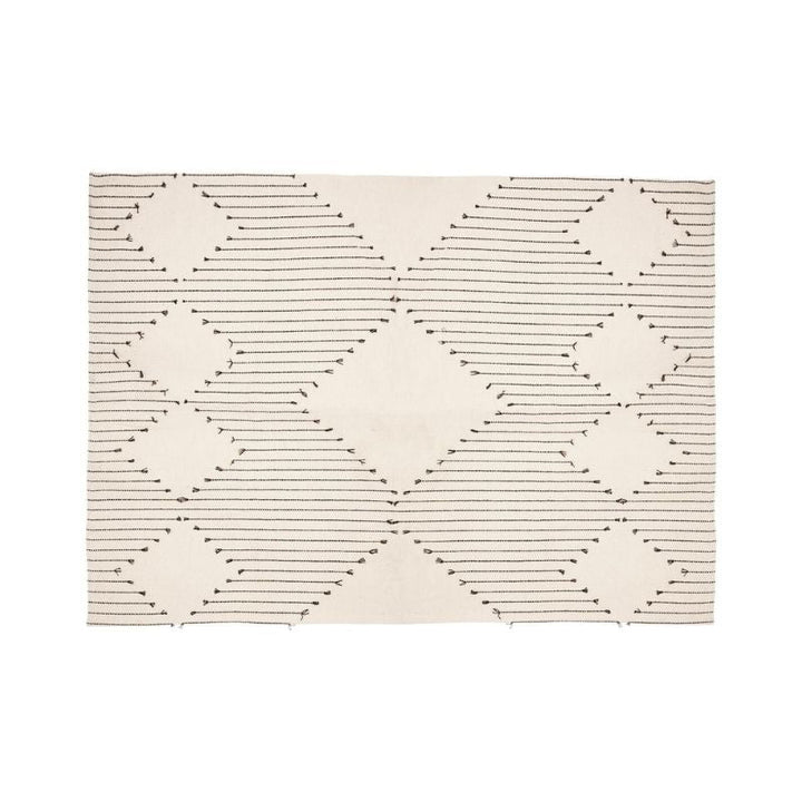 Tapis Coton Rectanglulaire motif Losange 120x170 cm - Silumen