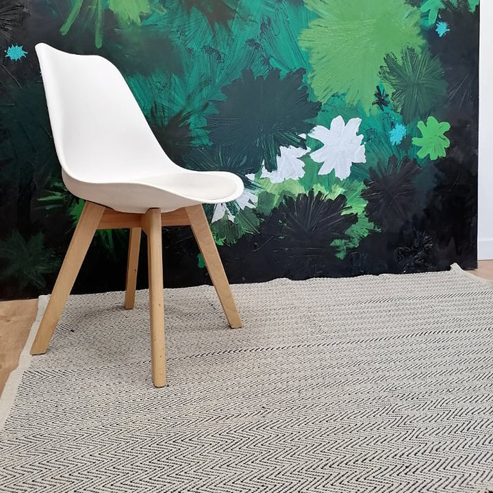 Tapis de Salon 120 x 170 cm - 100% coton - Silumen