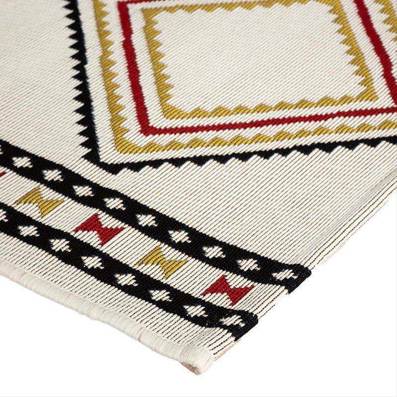 Tapis Extérieur 100x150 cm Losange en Polypropylène - Silumen
