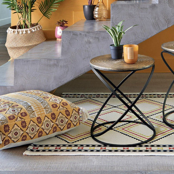 Tapis Extérieur 100x150 cm Losange en Polypropylène - Silumen