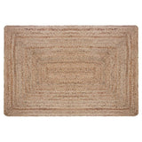 Rechthoekige jute tapijt 60x90cm