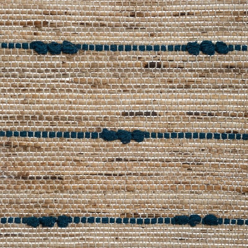Tapis Jute Rectangulaire avec Rayure en Coton 60x90 cm - Silumen