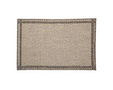 Polypropyleen tapijtpatroon rooster 50x80 cm - taupe