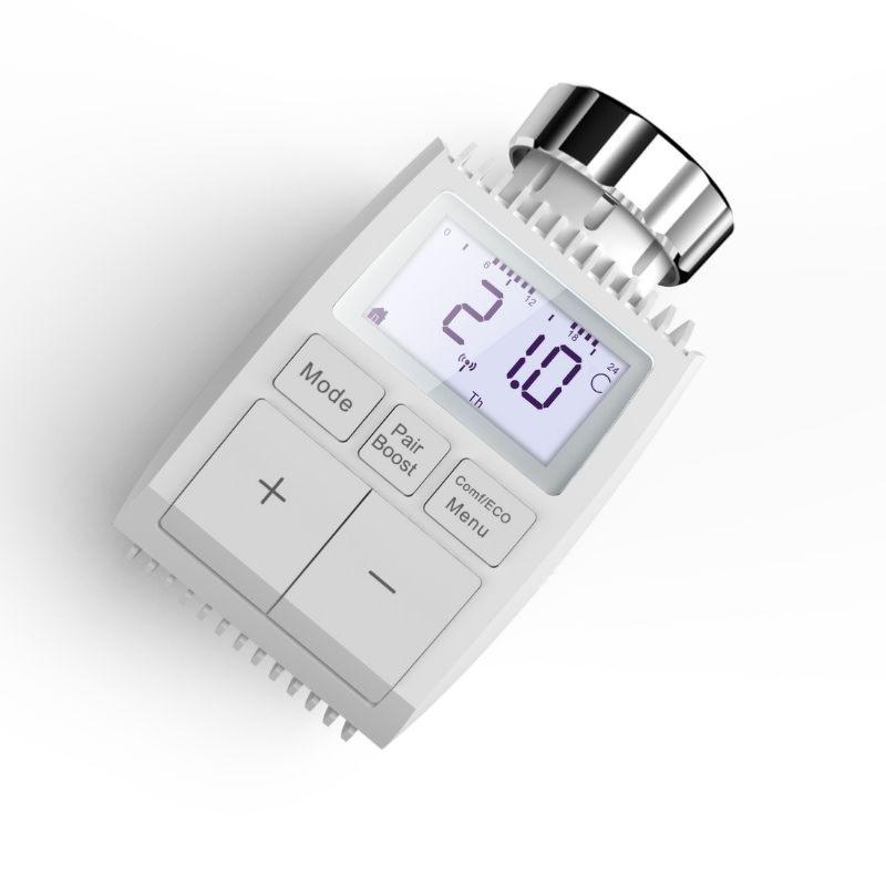 Tête Thermostatique Connectée Universelle avec Ecran LCD - Silumen