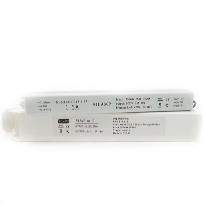 Transformateur 220V 12V 18W DC 1.5A - Silumen