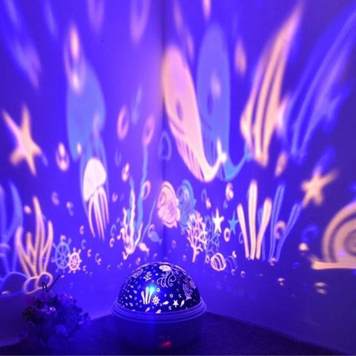 Veilleuse Bébé Projecteur Etoile 360° Rotation Noir - Silumen
