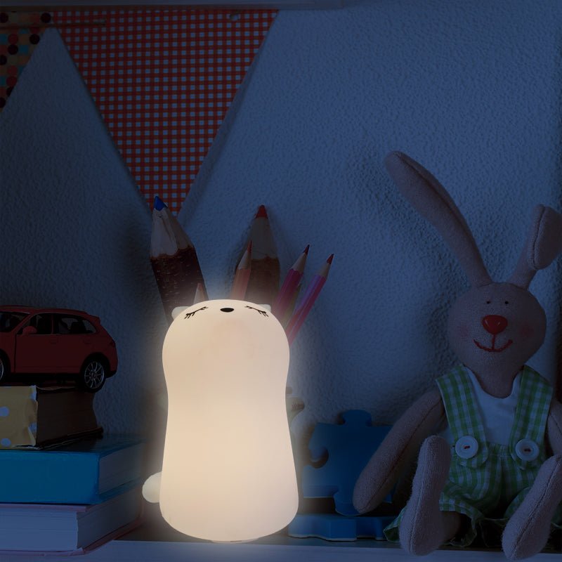 Veilleuse de Nuit Chat Debout Tactile en Silicone (avec câble usb) - Silumen