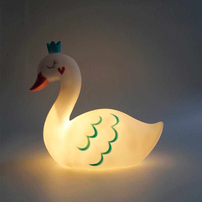 Veilleuse de Nuit Cygne pour Chambre à Piles - Silumen