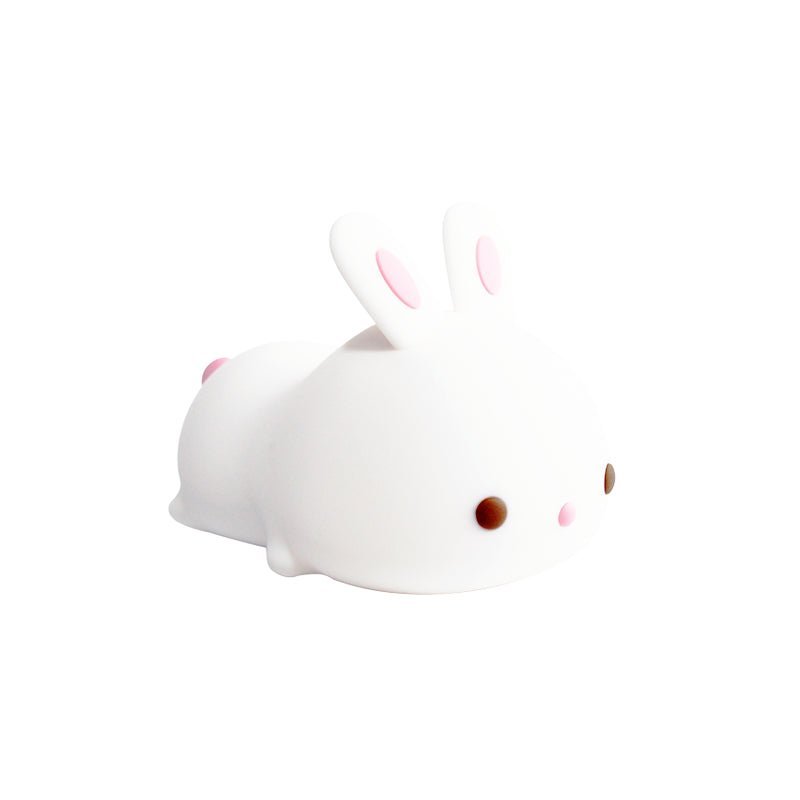 Veilleuse de Nuit Lapin Allongé Tactile en Silicone (avec câble usb) - Silumen