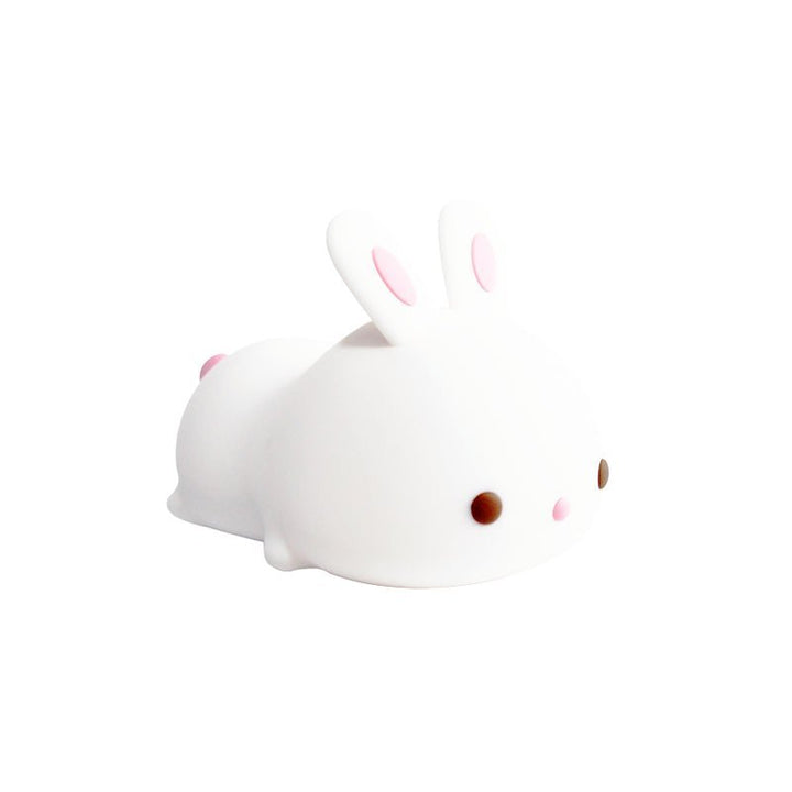 Veilleuse de Nuit Lapin Allongé Tactile en Silicone (avec câble usb) - Silumen