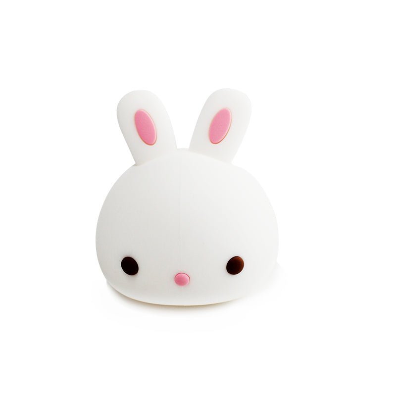 Veilleuse de Nuit Lapin Allongé Tactile en Silicone (avec câble usb) - Silumen