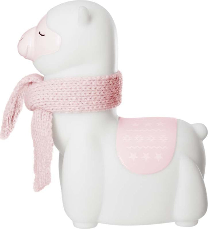 Veilleuse de nuit LED Lama 17cm à Piles Blanc - Silumen