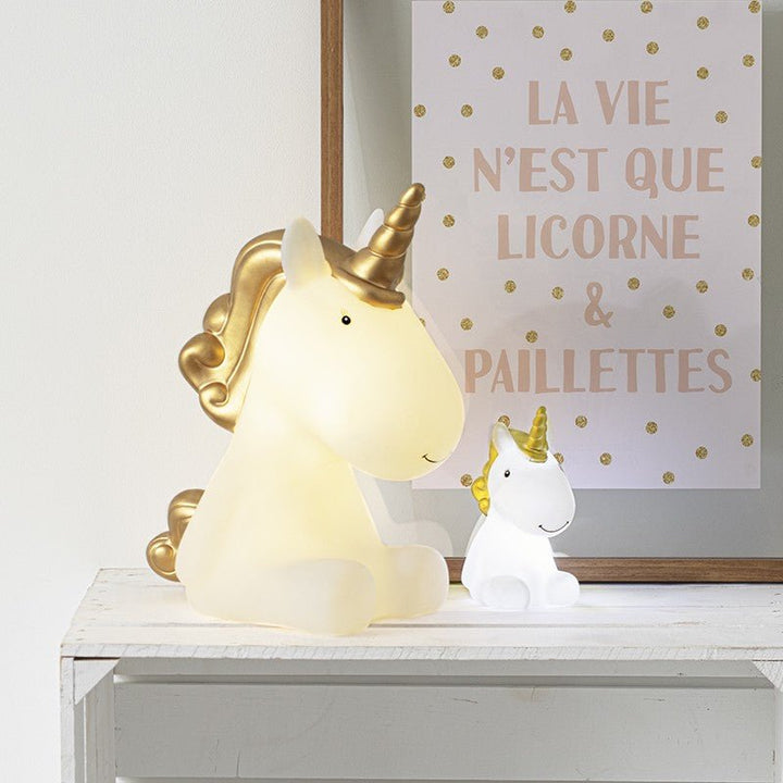 Veilleuse de Nuit Licorne XL LED 30cm à piles - Silumen