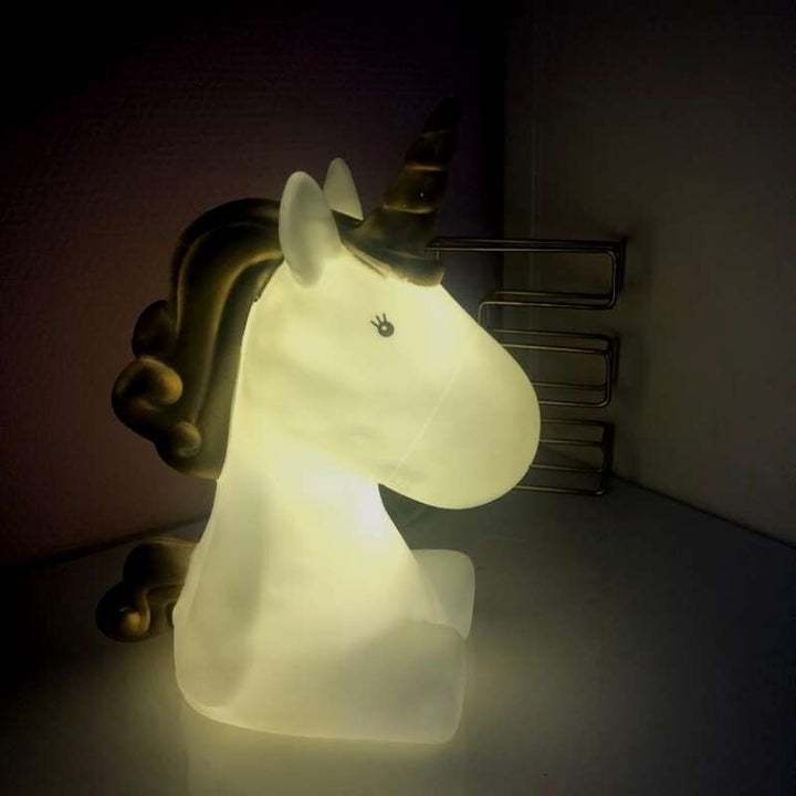Veilleuse de Nuit Licorne XL LED 30cm à piles - Silumen