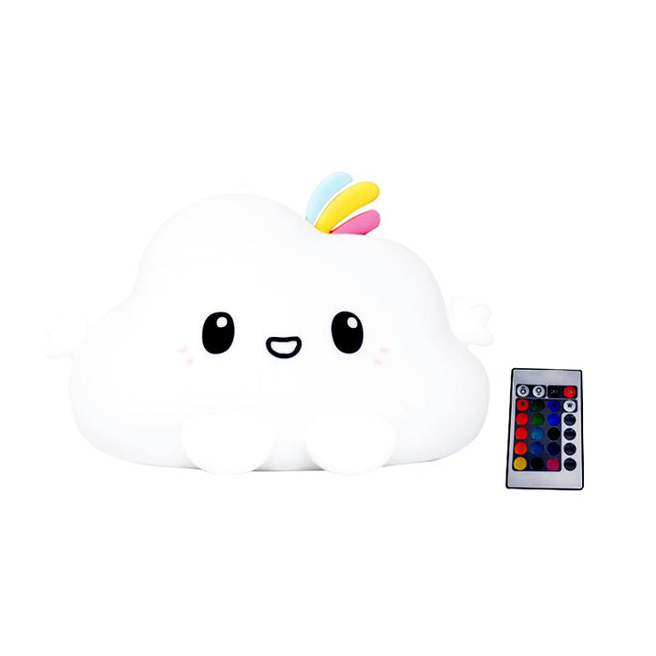 Veilleuse de Nuit Nuage Tactile avec Télécommande Blanc (avec câble usb) - Silumen