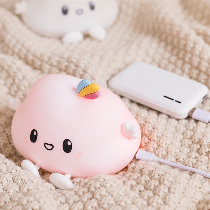 Veilleuse de Nuit Nuage Tactile avec Télécommande Blanc (avec câble usb) - Silumen