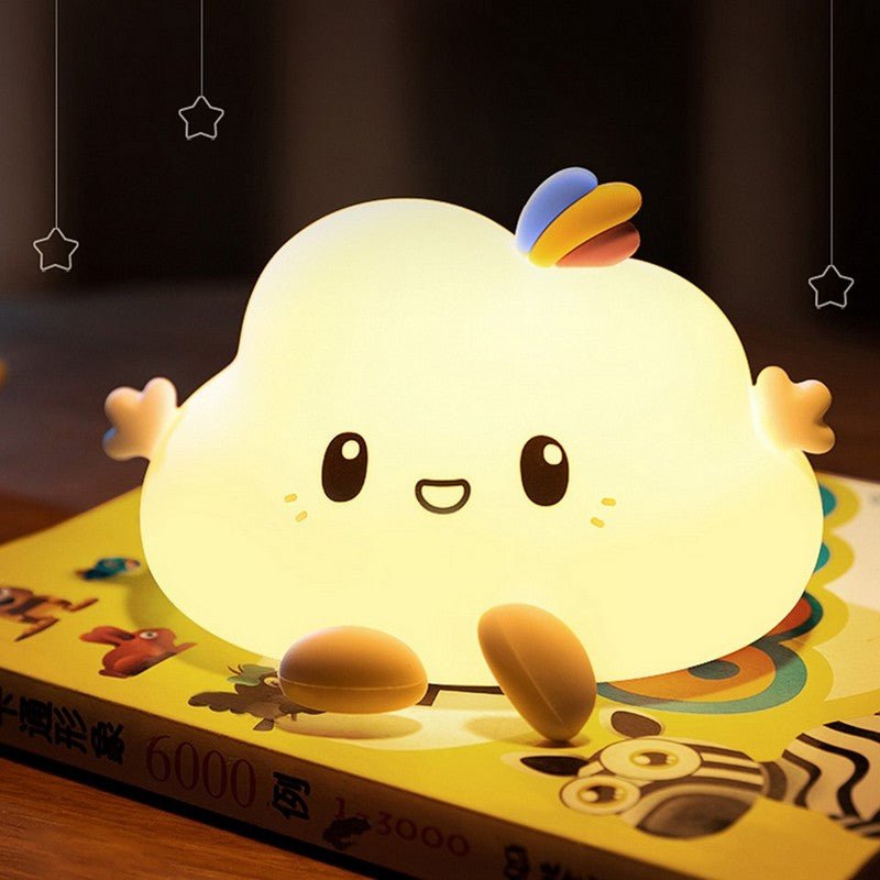 Veilleuse de Nuit Nuage Tactile avec Télécommande Blanc (avec câble usb) - Silumen