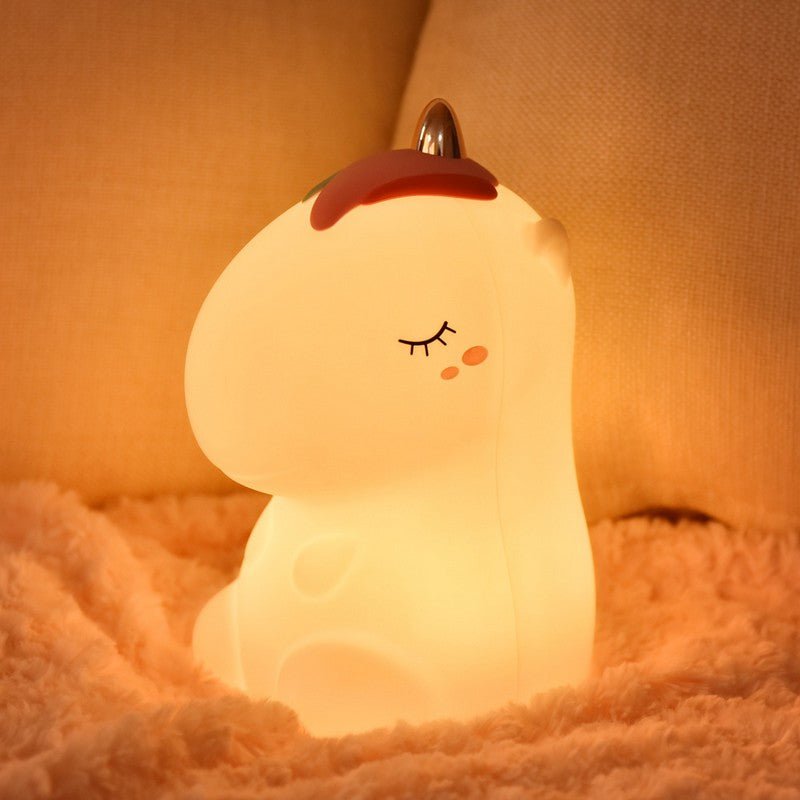 Veilleuse Licorne de nuit LED Tactile en silicone (avec câble usb) - Silumen