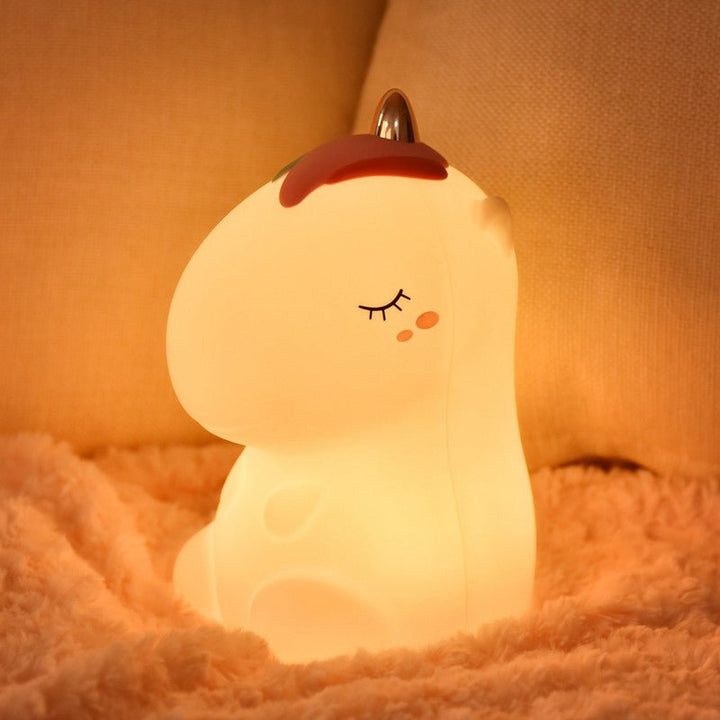 Veilleuse Licorne de nuit LED Tactile en silicone (avec câble usb) - Silumen