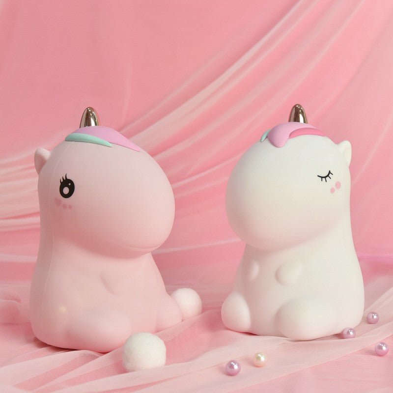 Veilleuse Licorne de nuit LED Tactile en silicone (avec câble usb) - Silumen