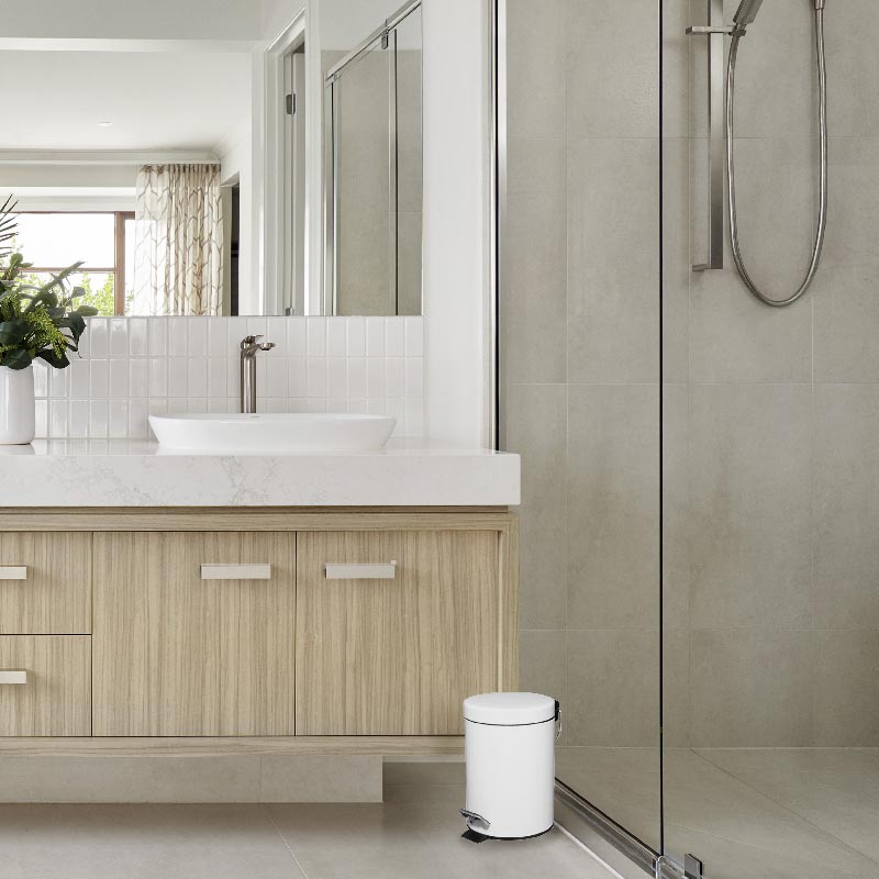 Poubelles Salle de Bain Blanches