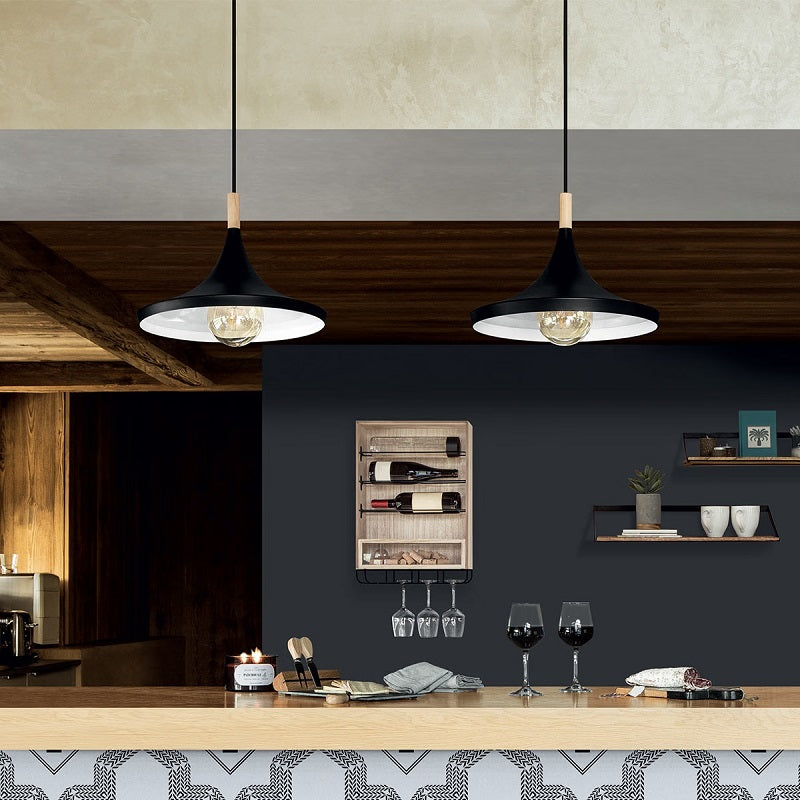 Suspension Lumineuse pour Bar Industriel