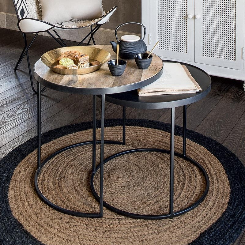 Tapis en Jute Noirs