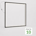 Pack de 10 - Placa LED Marco Luminoso CCT 60x60 36W - Marco Negro
