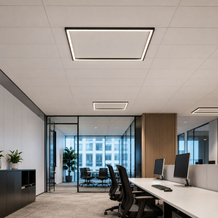 Pack de 10 - Dalle LED Cadre Lumineux CCT 60x60 36W - Cadre Noir